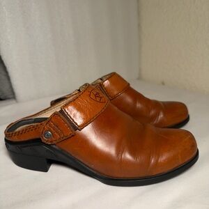 Ariat Women's Brown Leather Slip-On Loafers